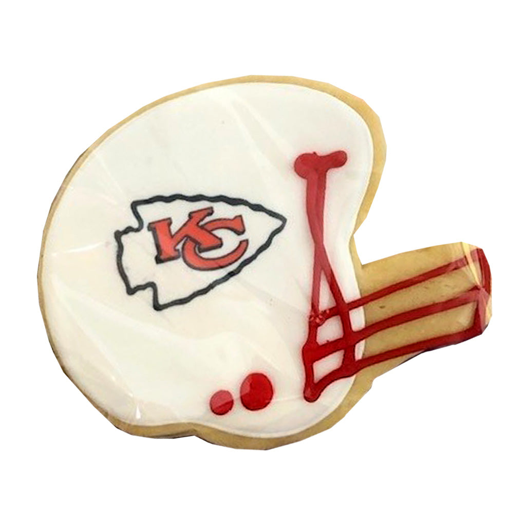 decorated football helmet cookies Super Bowl LIX