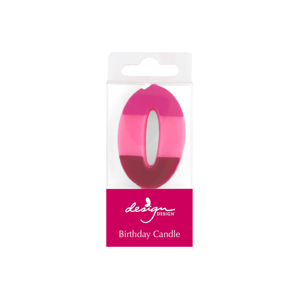 Color Block Number Candles