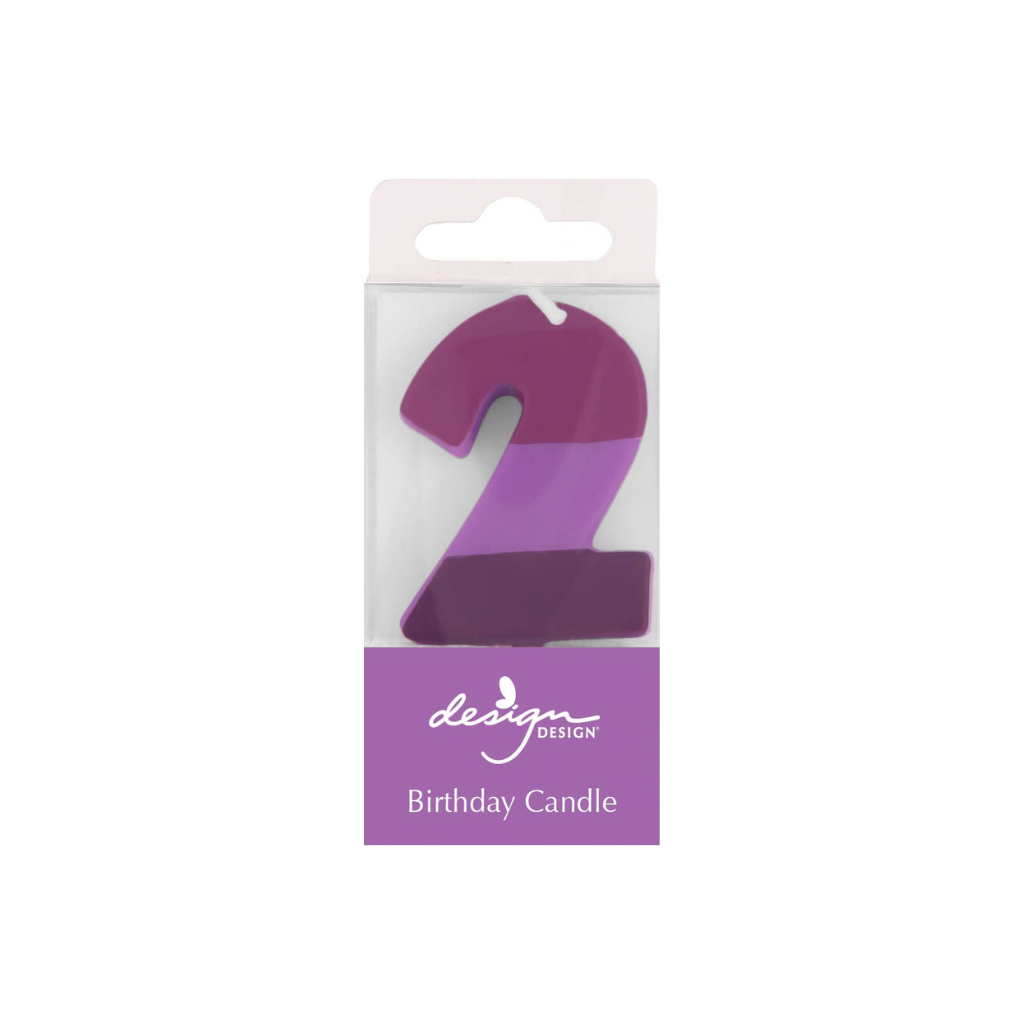 Color Block Number Candles