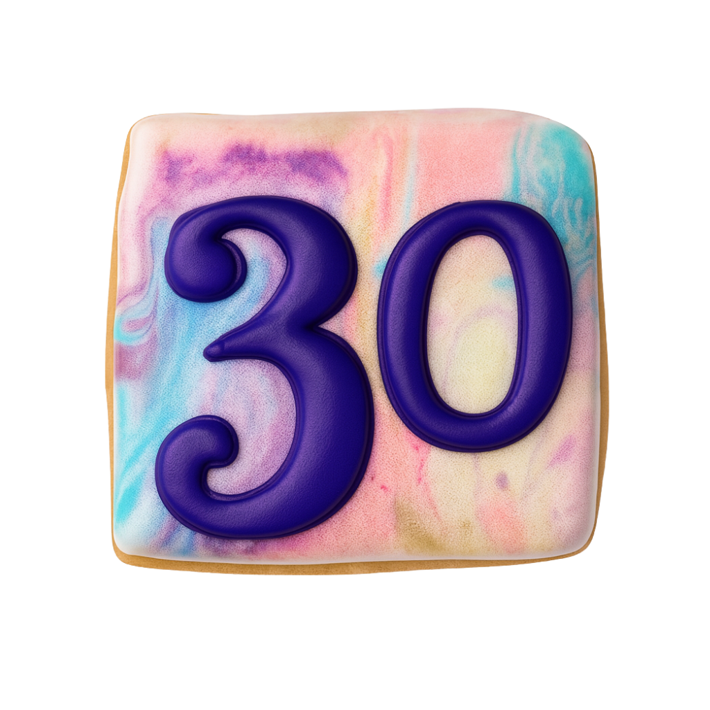 DG 30th Birthday Cookies, Choose Your Own