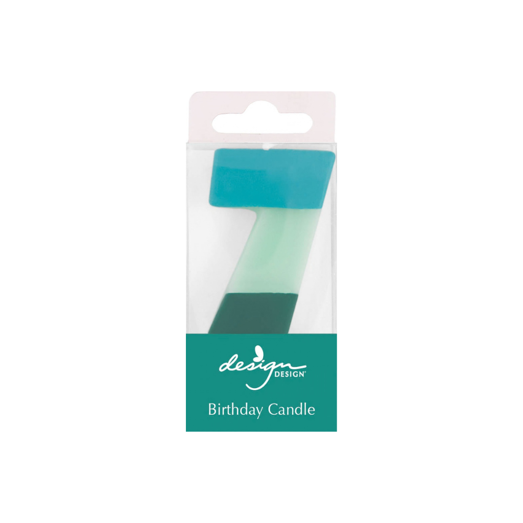 Color Block Number Candles