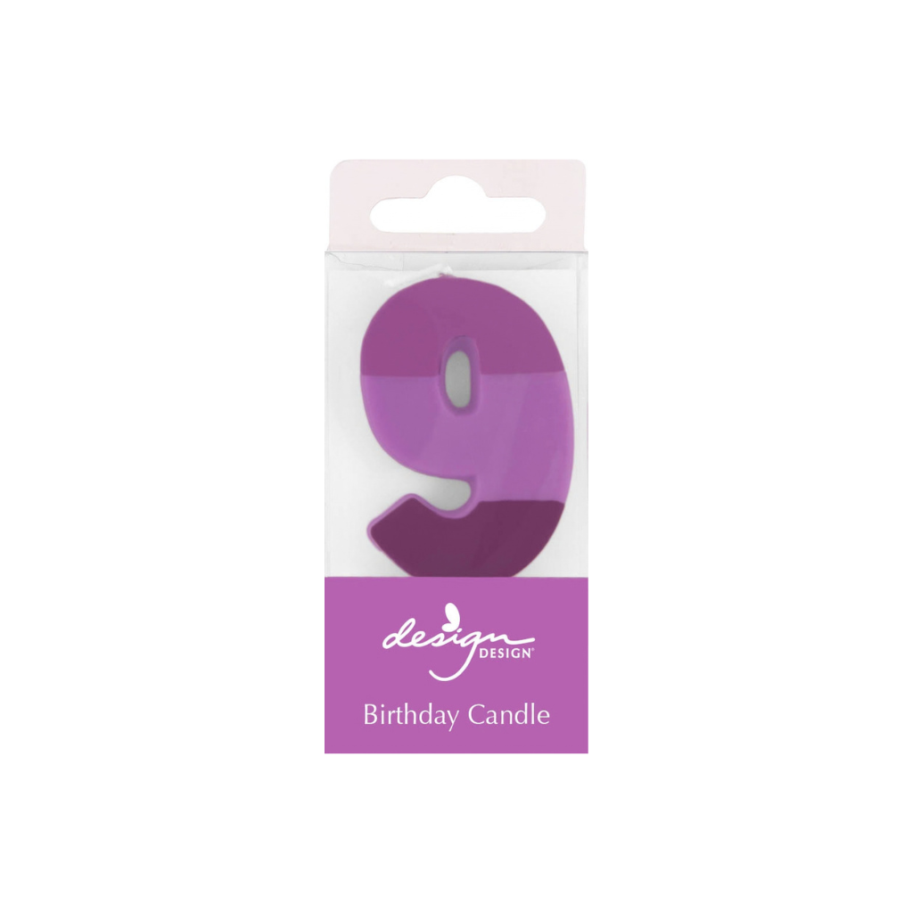 Color Block Number Candles