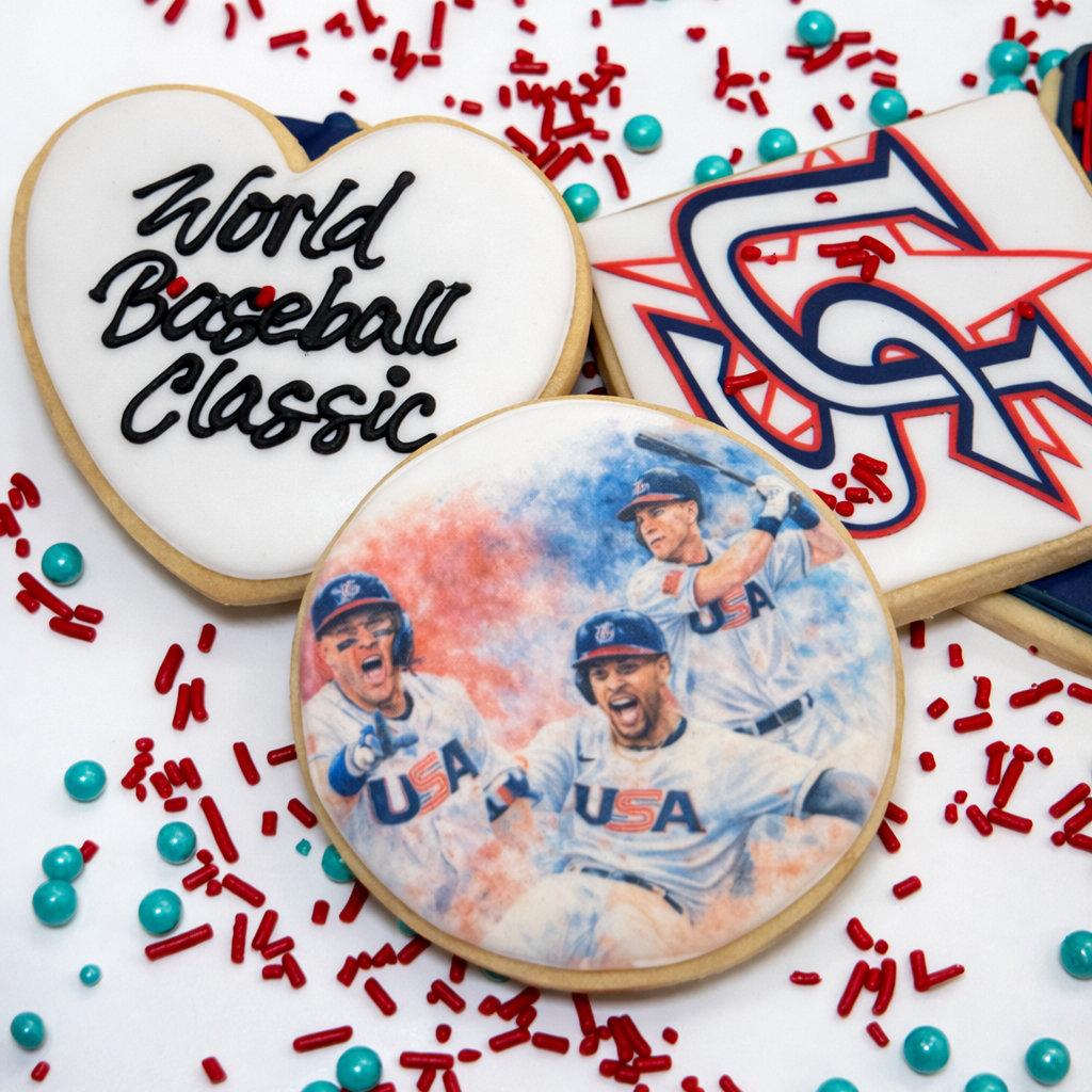 World Baseball Cookies | Houston, TX – Dessert Gallery Bakery & Cafe