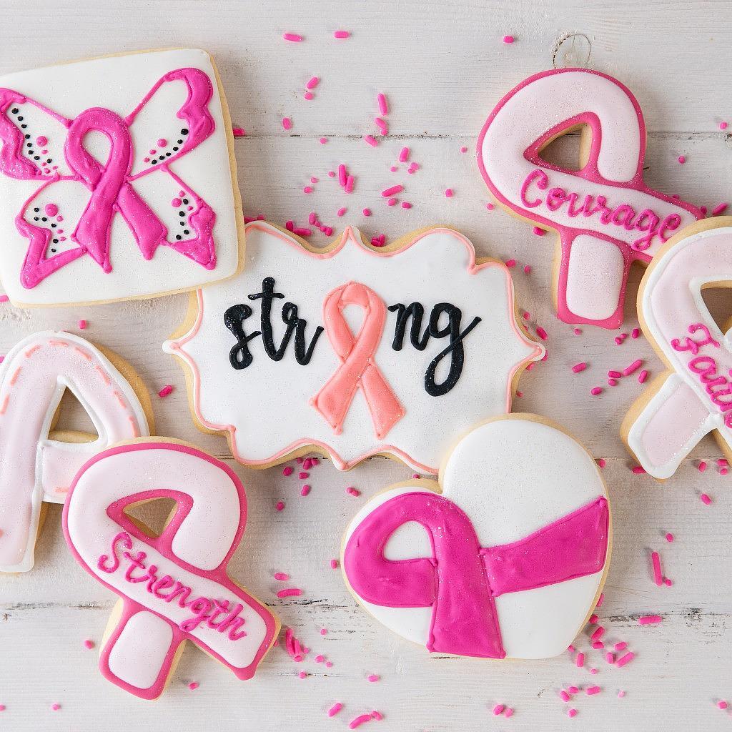 Breast Cancer Awareness Butter Cookies