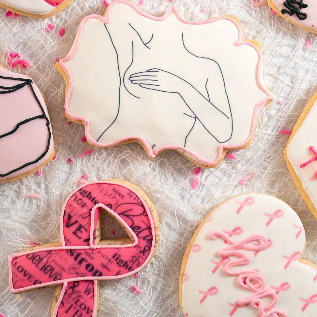 Breast Cancer Awareness Butter Cookies