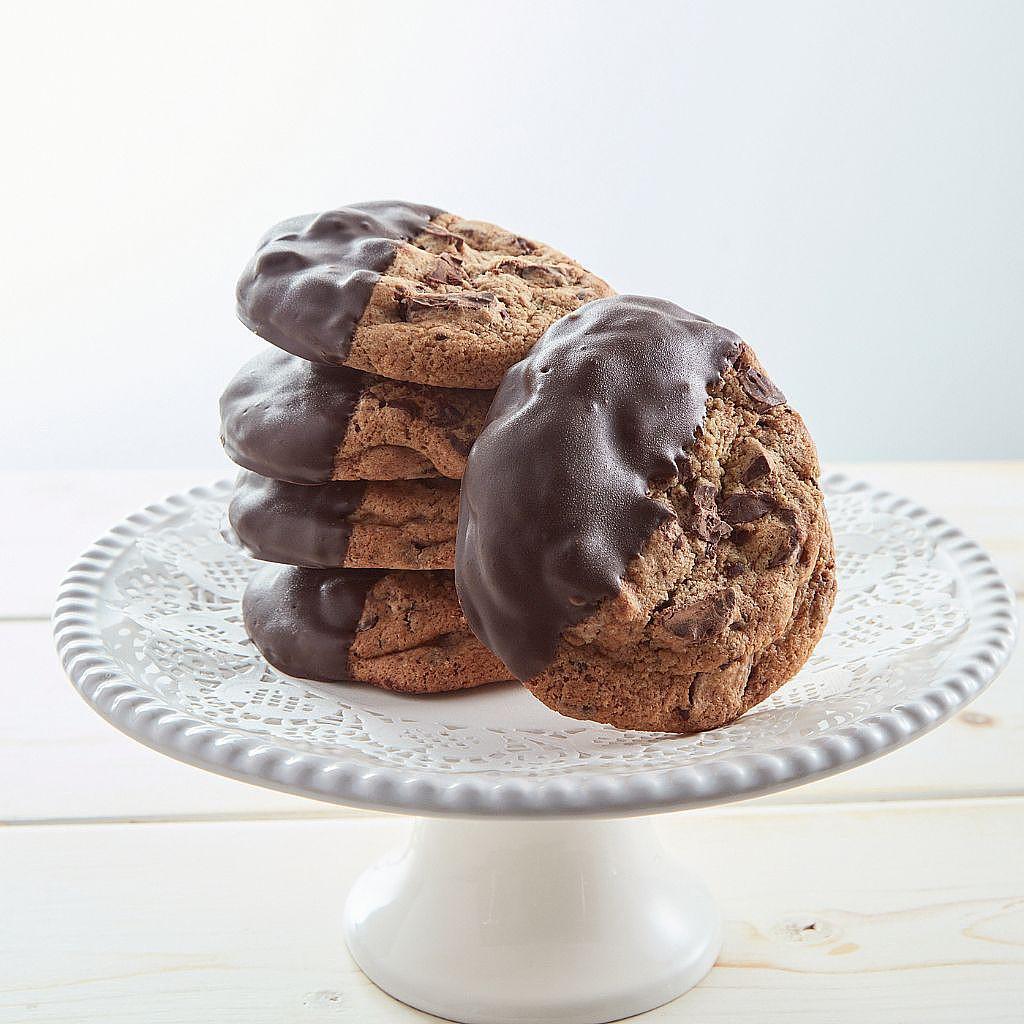 Chocolate-Dipped Chocolate Chunk Cookies