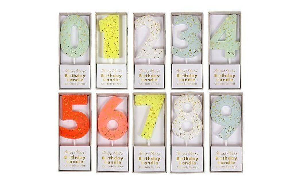 Colorful Number Candles