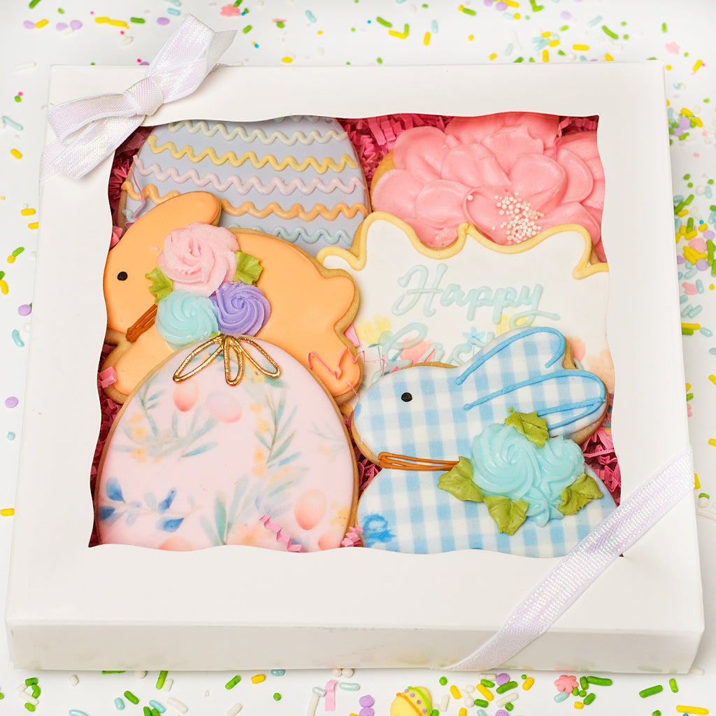 Curated Gift Box of 6 Easter Cookies