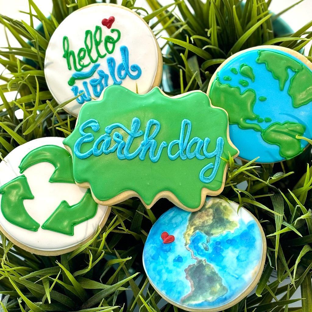 Earth Day Butter Cookies