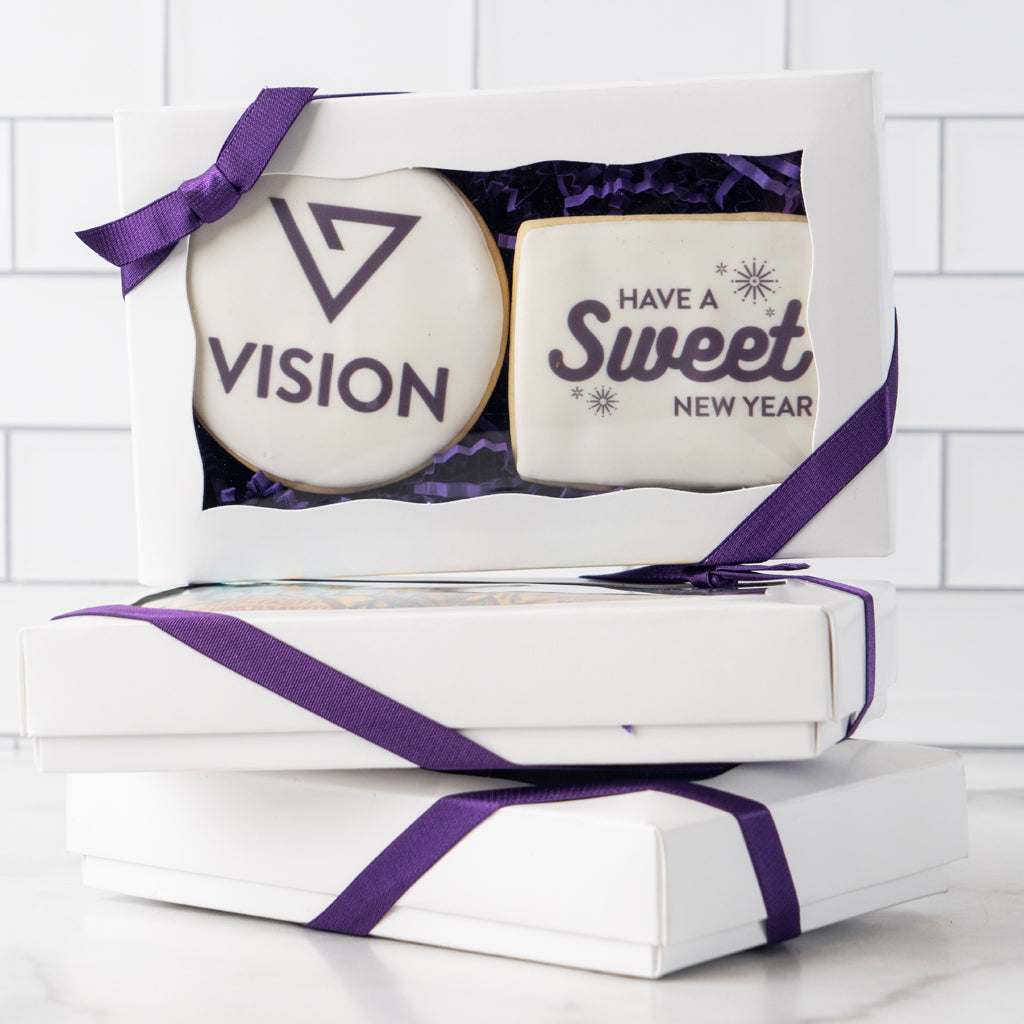 Photo & Logo Cookie Gift Box, 2-pack