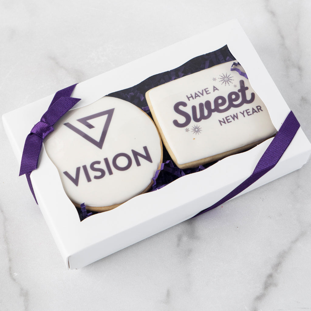 Photo & Logo Cookie Gift Box, 2-pack