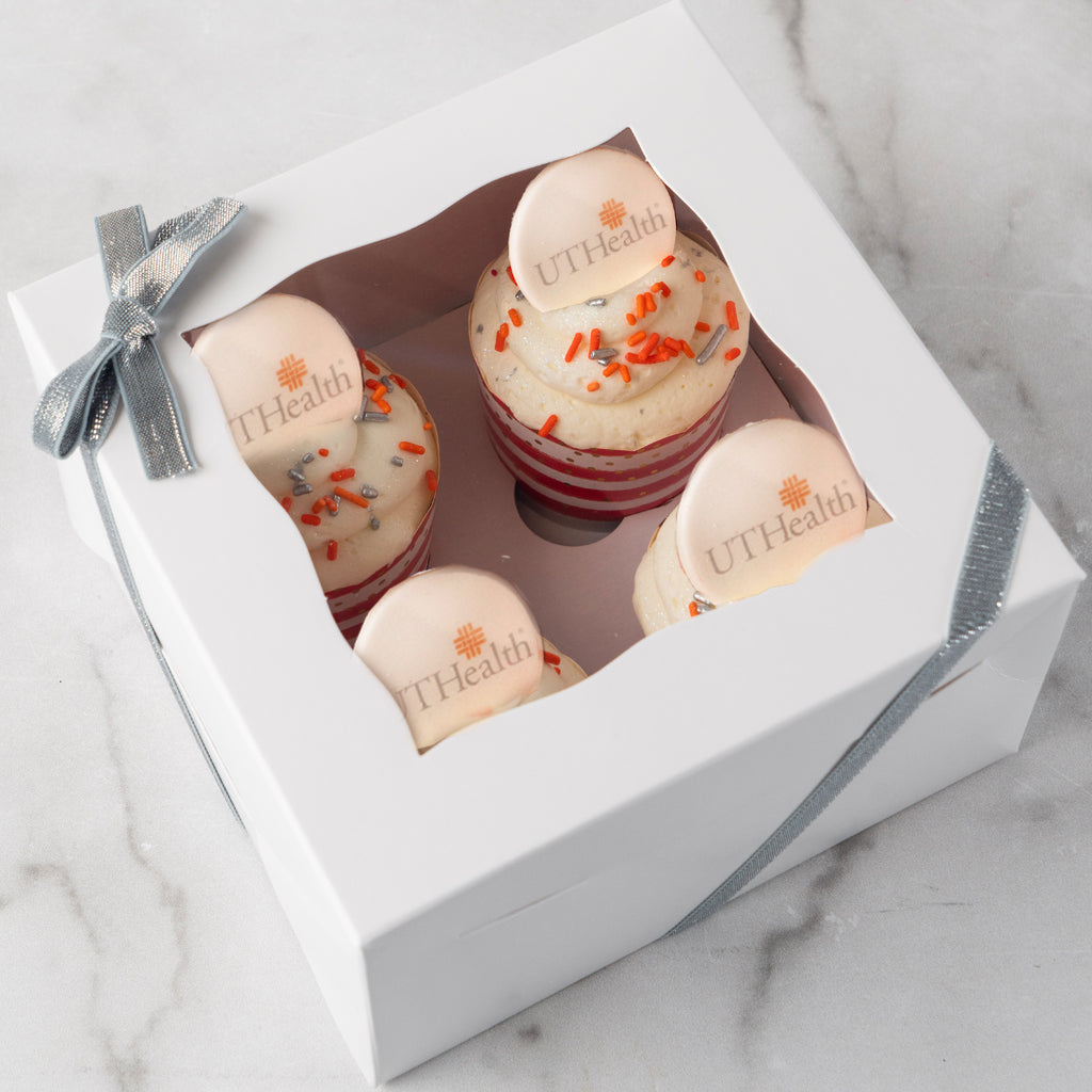 Photo & Logo Cupcake Gift Box, 4-Pack