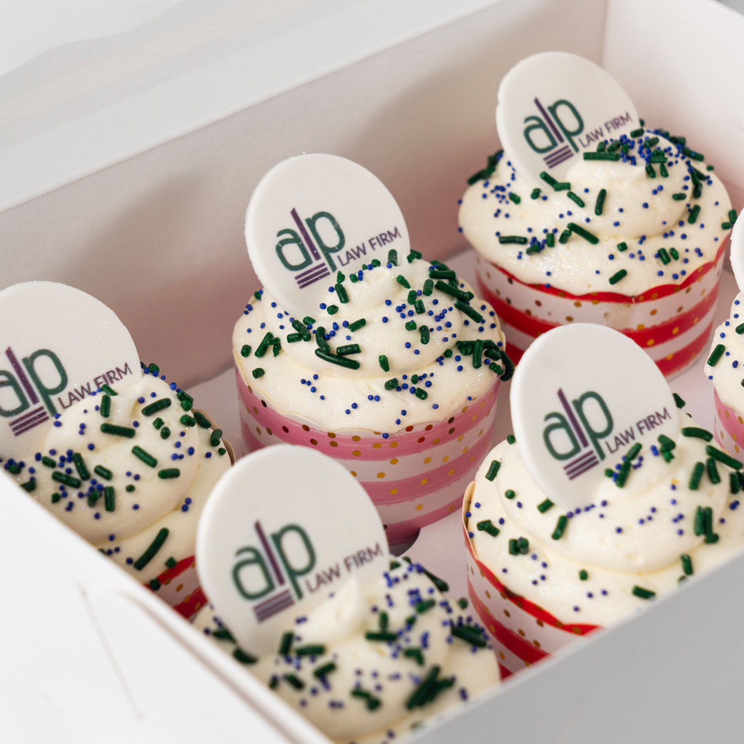 Photo & Logo Cupcake Gift Box, 6-Pack