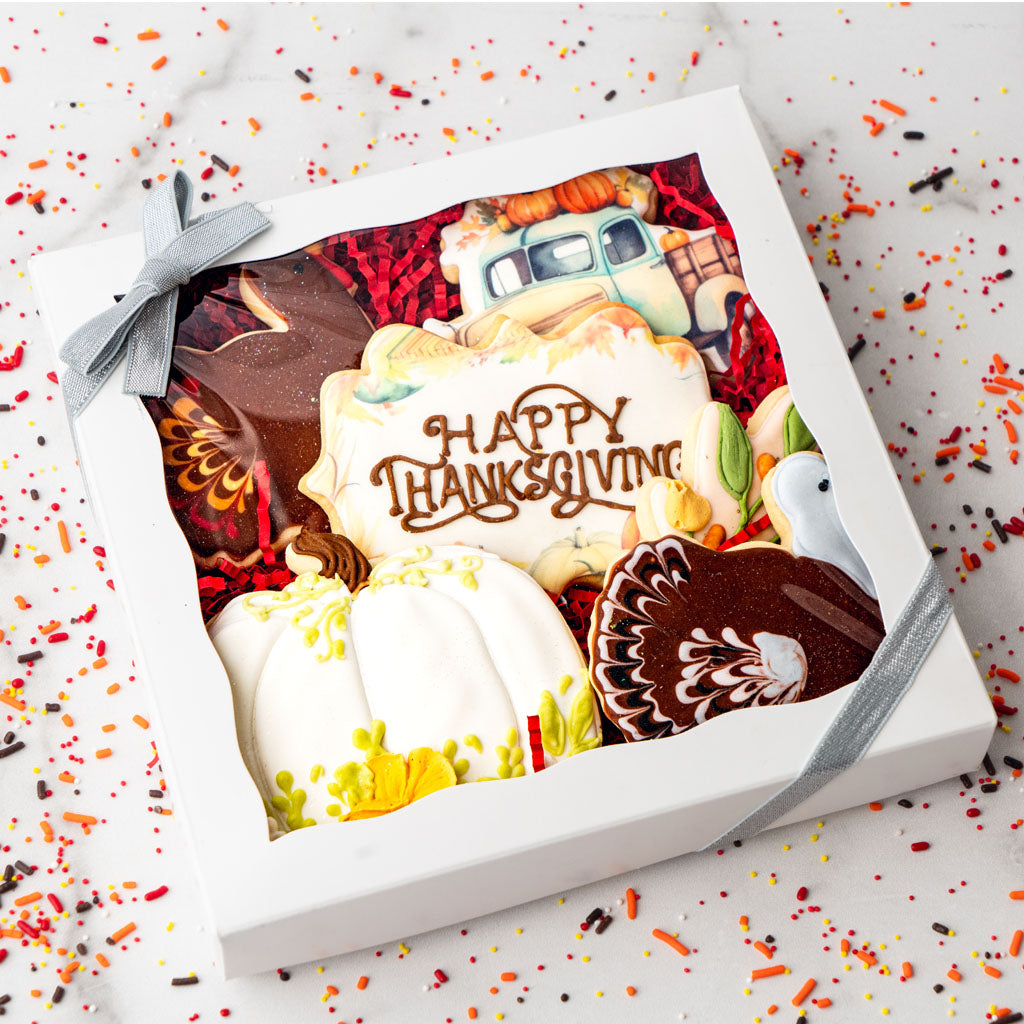 Gift Box of Thanksgiving Butter Cookies