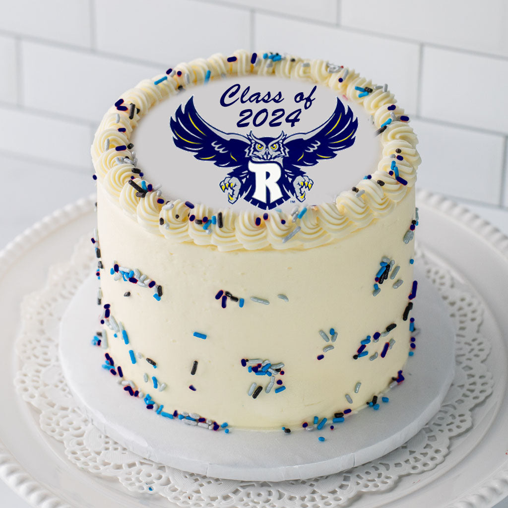 Graduation Photo & Logo Cake, 6-inch