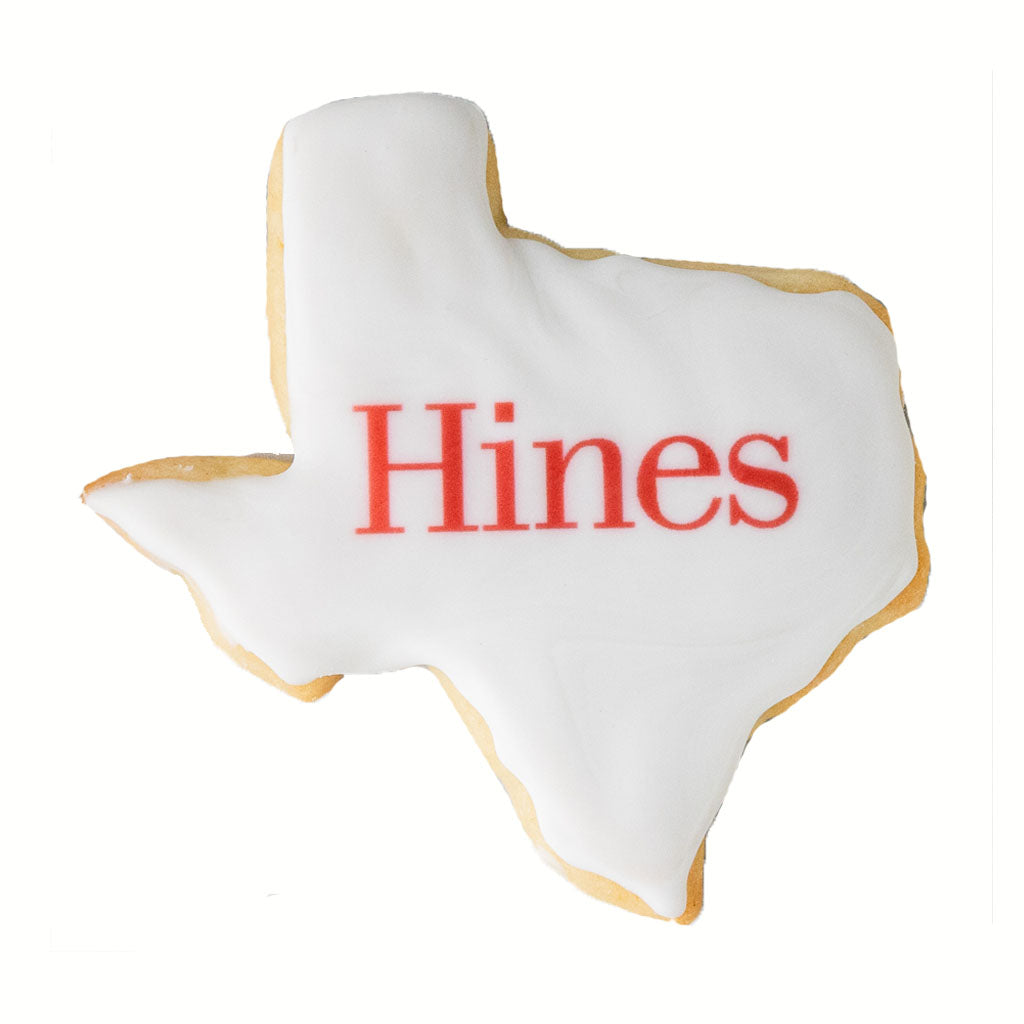 Photo & Logo Cookies, Texas Shape