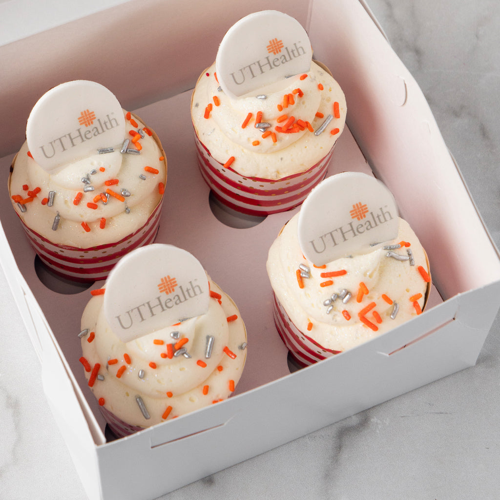 Photo & Logo Cupcake Gift Box, 4-Pack