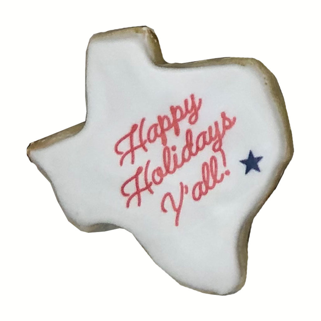 Photo & Logo Cookies, Texas Shape