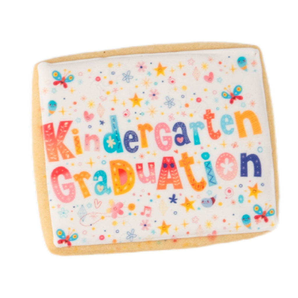 Graduation Photo & Logo Cookies, Rectangle