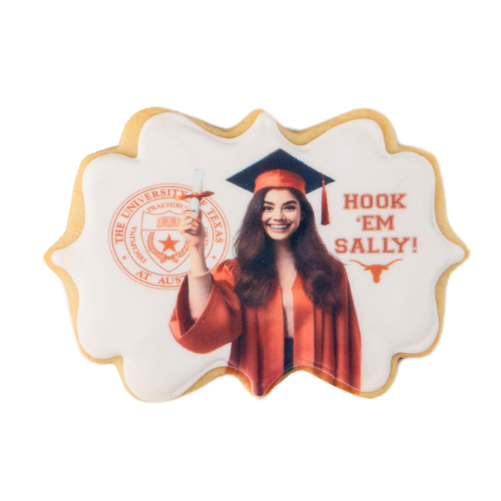 Graduation Photo & Logo Cookies, Plaque