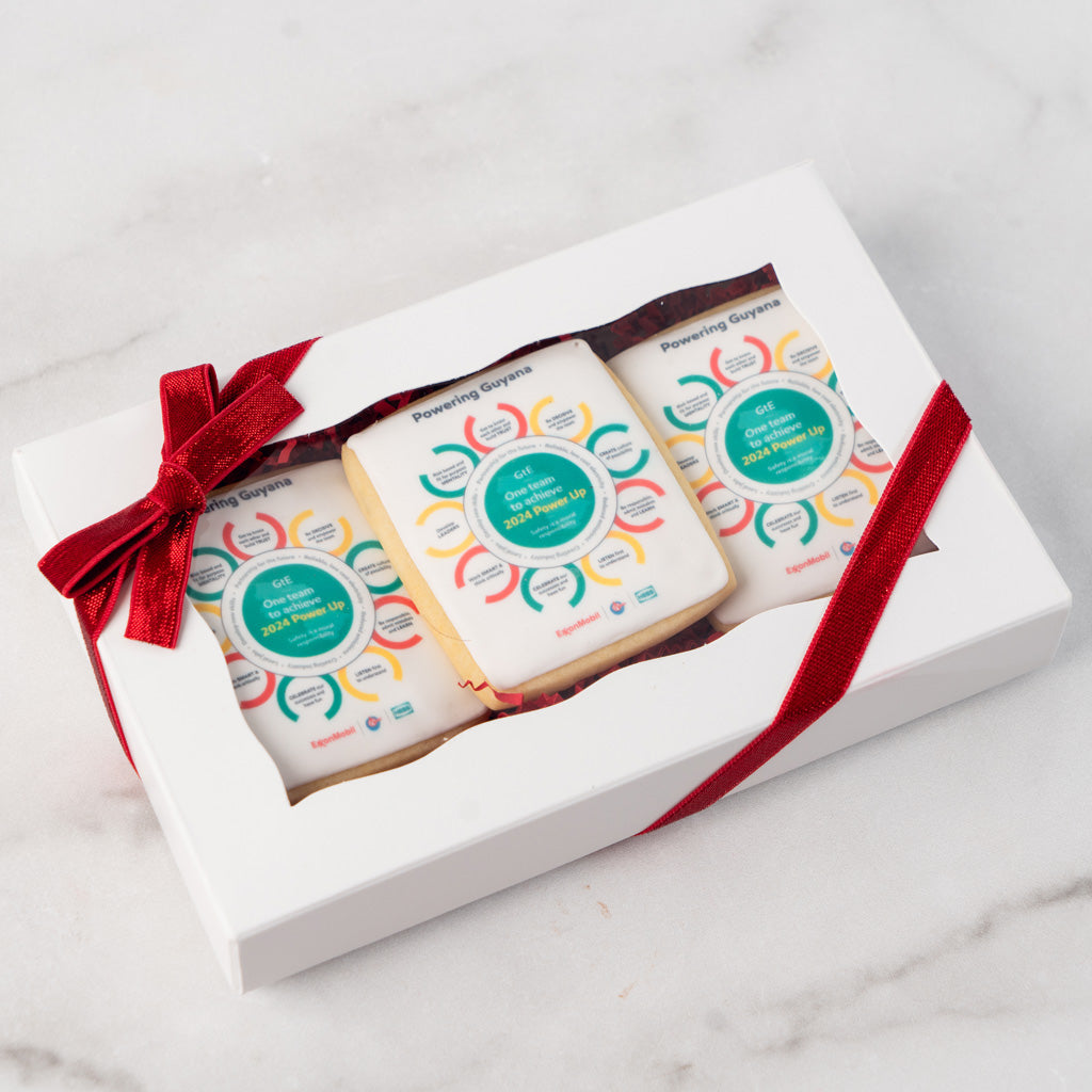 Photo & Logo Cookie Gift Box, 3-pack