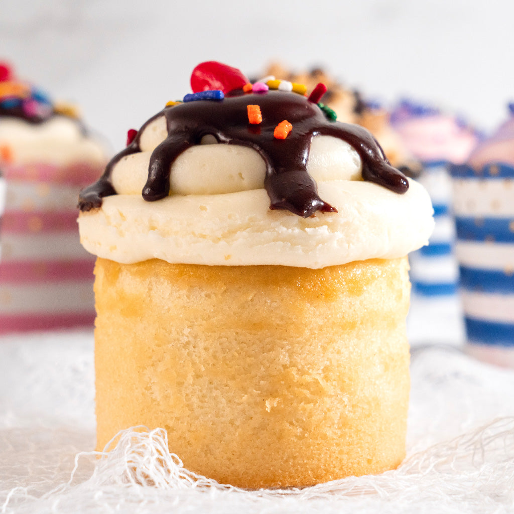 Hot Fudge Sundae Cupcakes