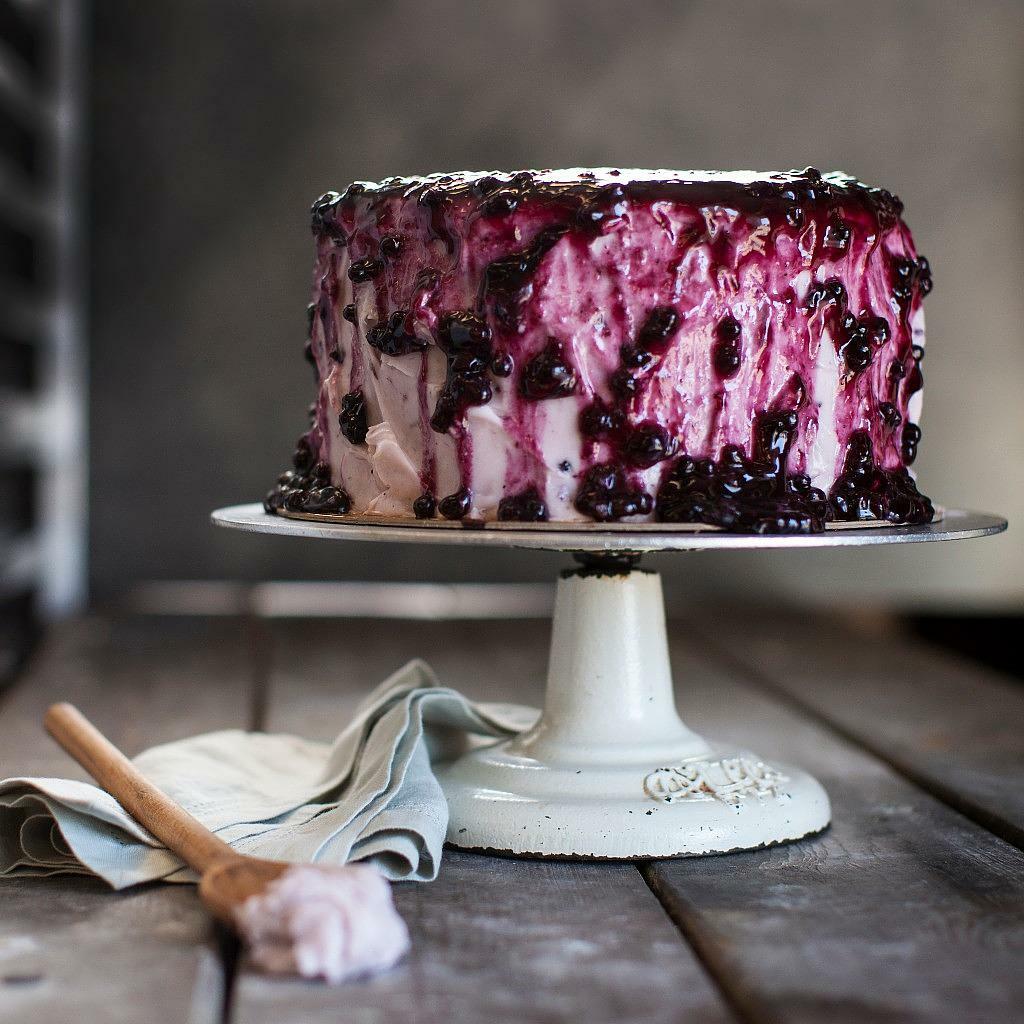 Lemon Blueberry Cake, 9-inch