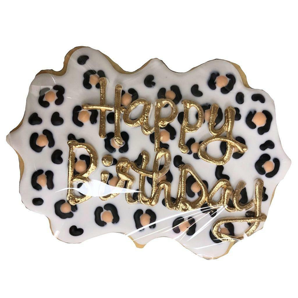 Leopard Birthday Plaque