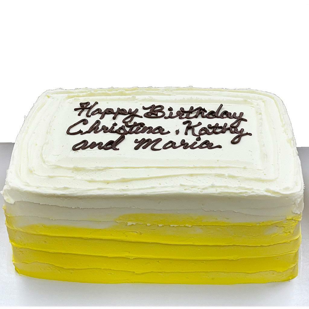 Luscious Lemon Cake, sheet cake