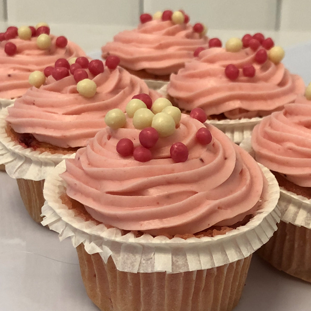 Mini Strawberry Cupcakes