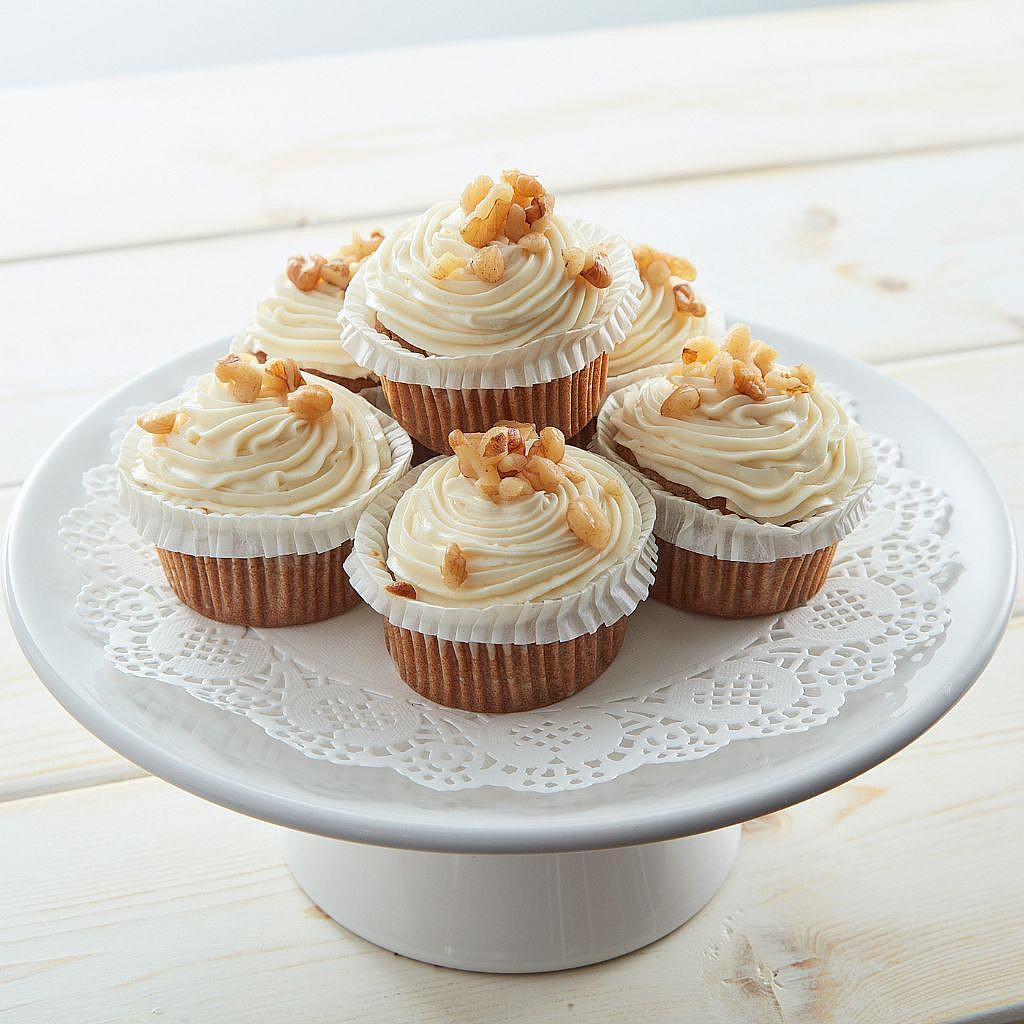 Mini No Sugar Added Carrot Cupcakes