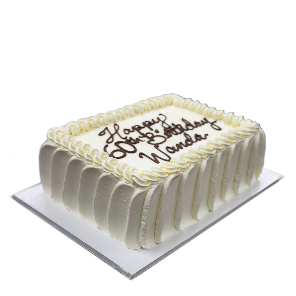 French Vanilla Cake, sheet cake