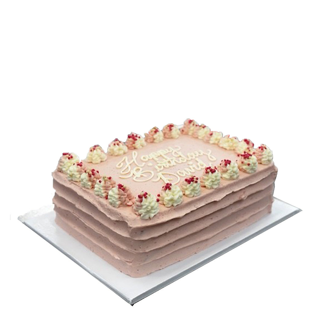 Strawberry Dream Cake, sheet cake