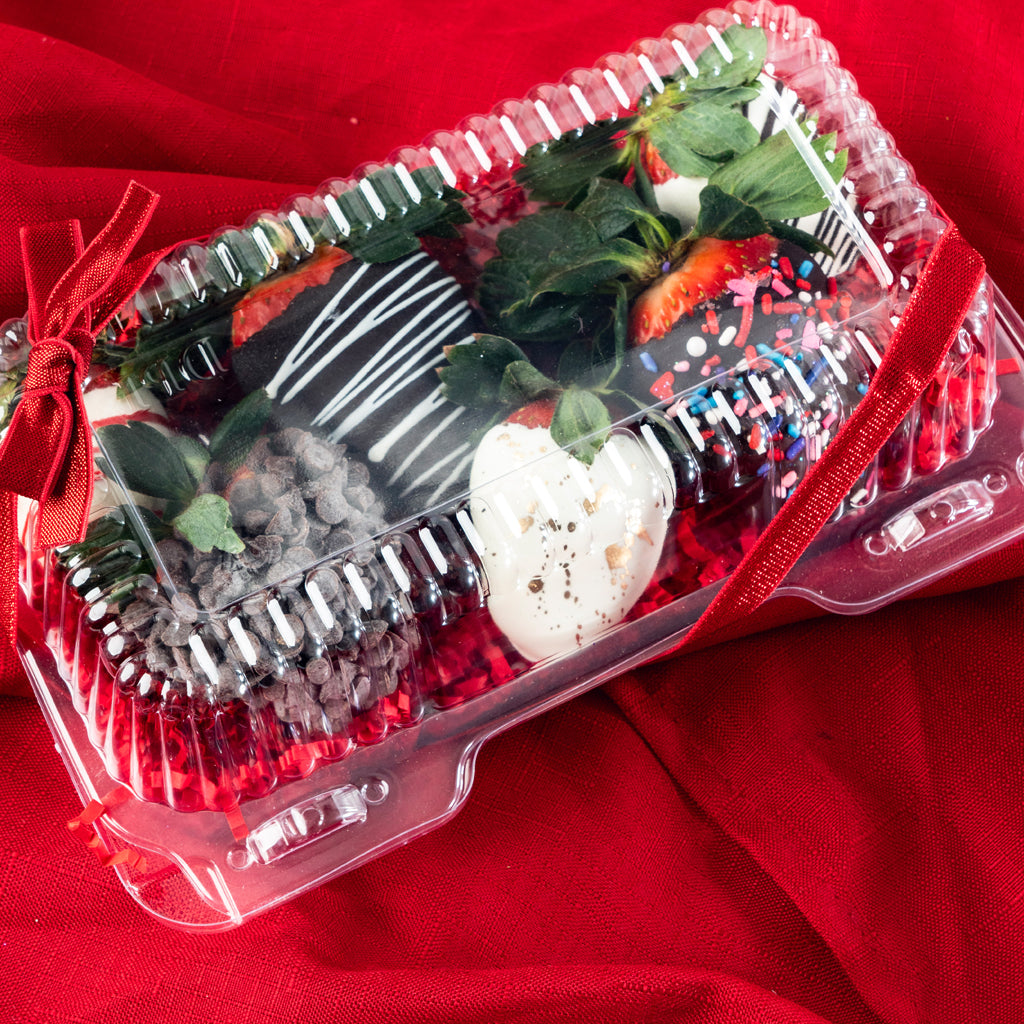 Gift Box of 6 Chocolate-Dipped Strawberries