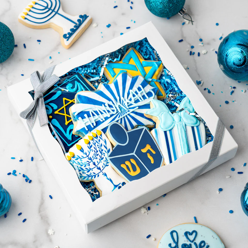 Gift Box of Hanukkah Butter Cookies