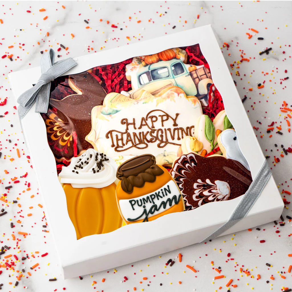 Gift Box of Thanksgiving Butter Cookies