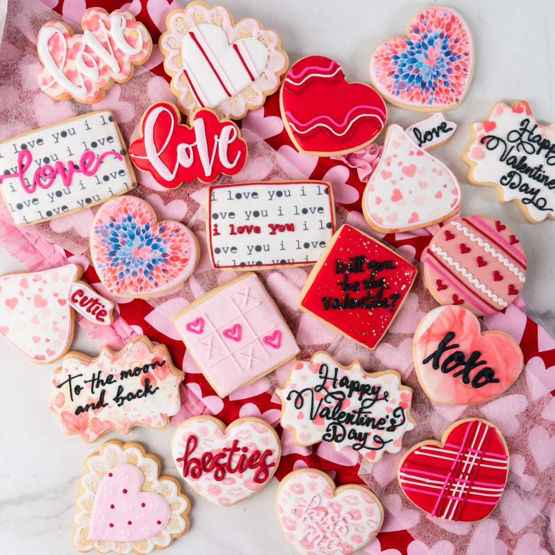 Valentine Butter Cookies, Assorted