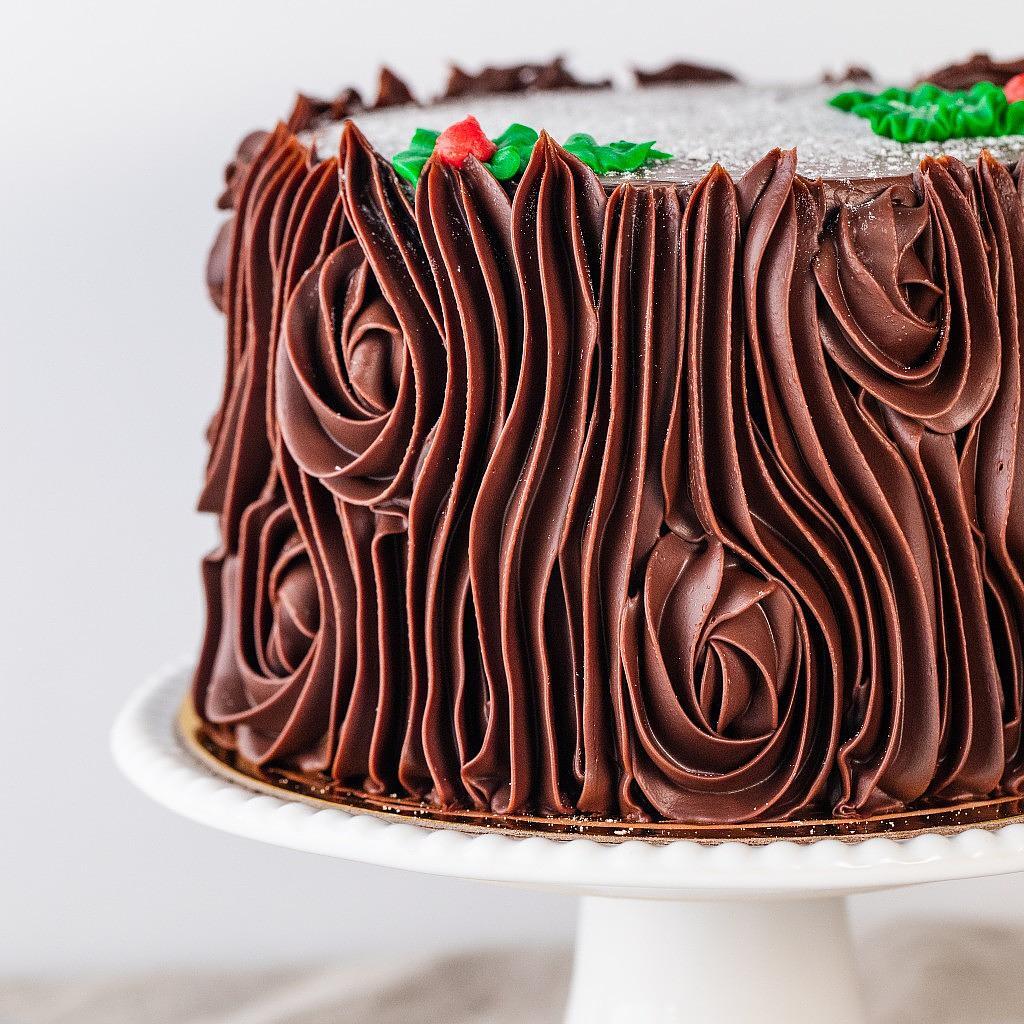 Yule Log Layer Cake, 9"