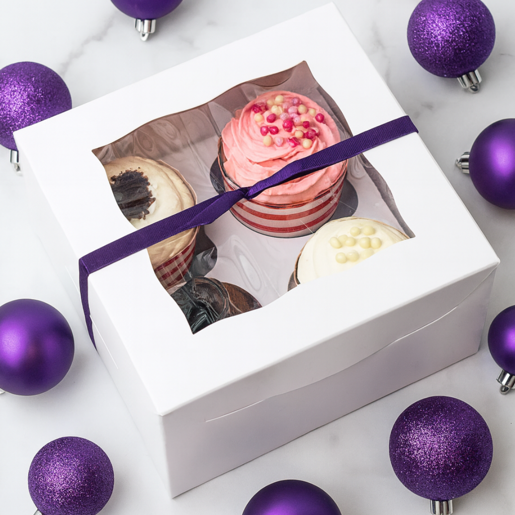 Cupcake Gift Box, 4-Pack